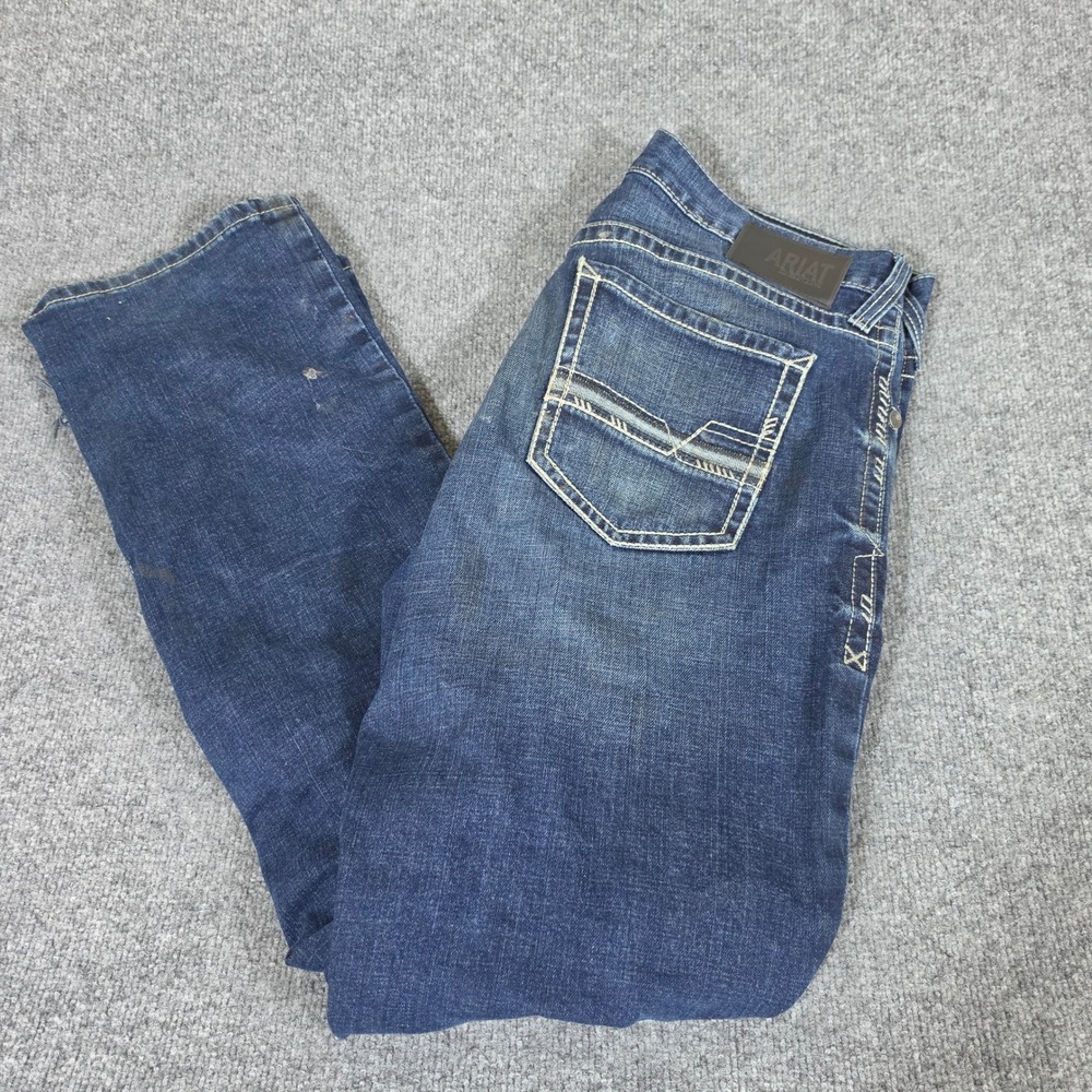Ariat M2 Traditional Relaxed Boot Cut Jeans Mens Tag 35x34 Actual 35x31 Flawed